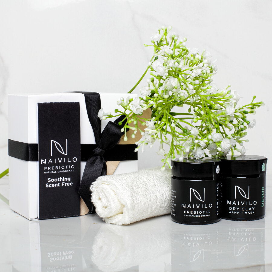 Scent Free Prebiotic Natural Deodorant Gift Set