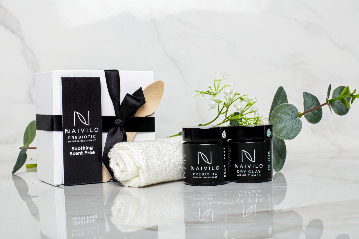 Scent Free Prebiotic Natural Deodorant Gift Set