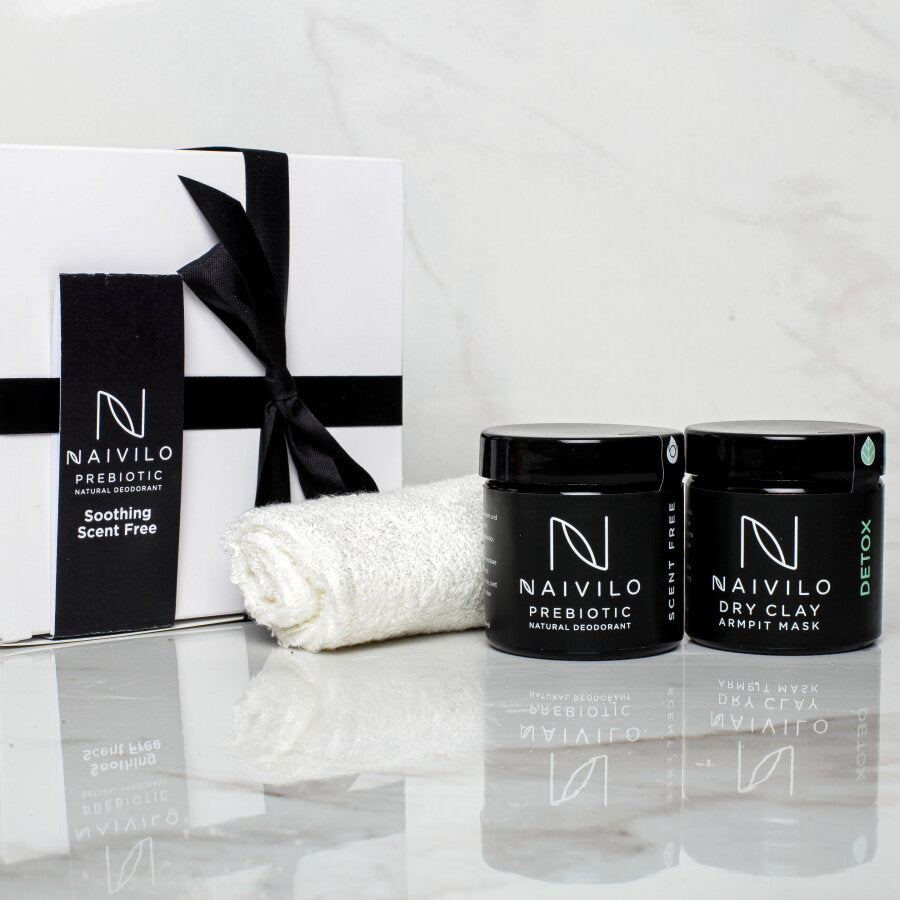 Scent Free Prebiotic Natural Deodorant Gift Set